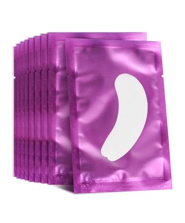 Lunamoon eye pads for eyelash extension eyelashes pads eyelash extension pad eyelash pad eyeliner coloring pad eyeliner lifting pad eye gel patch for eyelash extensions 50 pair (willowleaves purple)