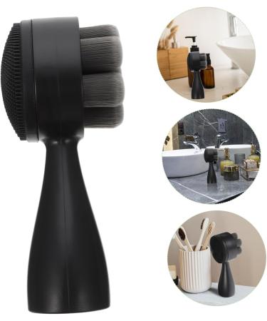 minkissy Manual Face Brush Manual Facial Brush Face Exfoliator Face Brush Black 12.5X5X5CM - Buy Online on GoSupps.com