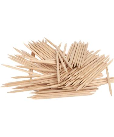 200 Pack Orange Wood Nail Sticks Double Heads Multi Functional Cuticle Pusher Remover Nail Cleaning Manicure Pedicure Tool - Buy Online on GoSupps.com