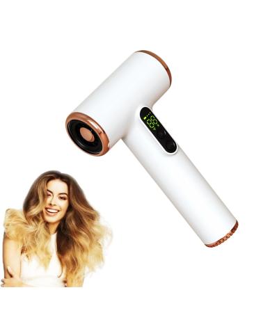 WTTTTW Cordless Hair Dryer 3 Heating / 3 Speed Wireless Hair Dryer Type-C USB Rechargeable Hairdryer Portable Travel Blow Dryer Gifts for Women/Mom/Girls