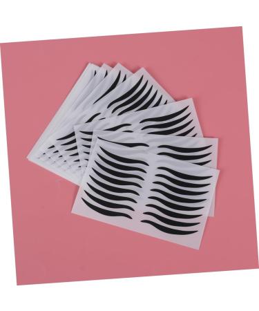 FOMIYES 80 Pairs Double Eyelid Tape Eyeshadow Eyeline Tape Sticker Temporary Eye Liner Invisible Tape Black - Buy Online on GoSupps.com