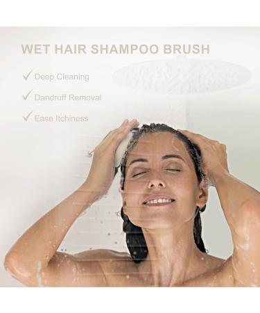 Aimike Silicone Scalp Massage Brush | Hair Growth Shampoo Brush for Wet & Dry Use | Stimulate Scalp Health with Oat Porridge Benefits - Buy Online on GoSupps.com