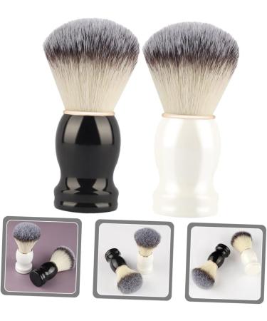 Beaupretty Manual Shaving Brush Set - 2 Portable Soap Cleaning Accessories for Beard & Hairdressing Salon - Buy Online on GoSupps.com