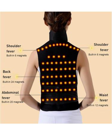 Tourmaline Self-Heating Magnetic Therapy Waist & Back Support - Posture Correction & Lumbar Relief (Black XL) - Buy Online on GoSupps.com