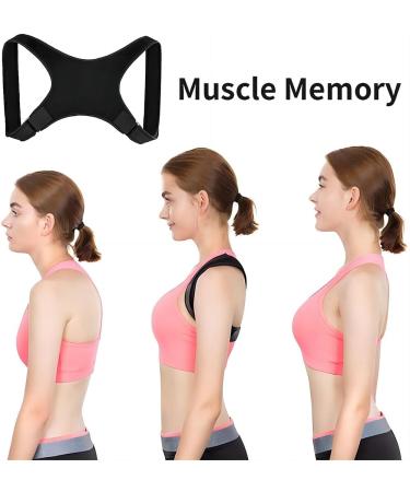 Back Brace Posture Corrector | Adjustable Upper Back Support for Pain Relief | Ideal for Men & Women - Buy Online on GoSupps.com