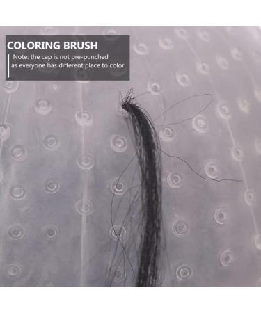 LALAFINA 2 Sets Silicone Highlighter Cap Bear Ears Clips Hats Hair Coloring Hat Hair Dye Tools Hair Coloring Kit Diy Highlight Hat Caps Clamshell Head Cap Silica Gel Frosted White - Buy Online on GoSupps.com