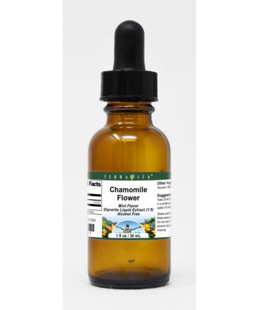 Chamomile Flower Glycerite Liquid Extract (1:5) - Mint Flavored (1 oz ZIN: 517041) - 3 Pack