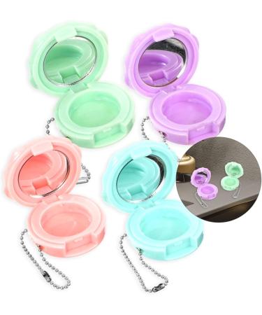 NOLITOY 4pcs Round Eye Shadow Box Eyeshadow Makeup Sample Containers Lip Balm Jar Travel Empty Mini - Buy Online on GoSupps.com