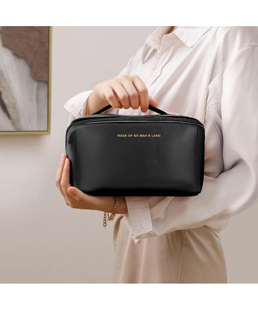 Aucuu Premium PU Cosmetic Travel Bag | Large Capacity & Waterproof Organizer for Women | Portable & Multifunctional Zipper Bag - Buy Online on GoSupps.com