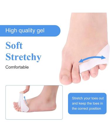 Pinky Toe Separator and Protectors - 6pcs 3-Holes for Overlapping & Curled Toes - Pain Relief and Protection from Friction - Buy Online on GoSupps.com