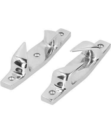 Stainless Steel 6-inch Mooring Cleat Set for Boat Anchoring | Hollow Fair Design | Marine Grade Metal | Boat Mooring Accessories - Buy Online on GoSupps.com