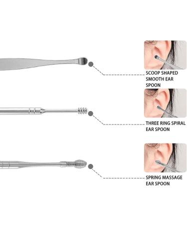 Primobe Ear Wax Cleaner Innovative Spring Earwax Cleaner Tool Set Portable Ear Wax Cleaning Kit Ear Pick Cleaner Cleaning Kits Ear Wax Removal Kit for Ear Adult (Blue-B) - Buy Online on GoSupps.com