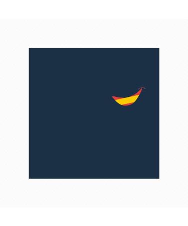 Cencibel Smart Casual Mask - Spanish Flag Smile Navy Blue - One Size - International Shipping - Buy Online on GoSupps.com