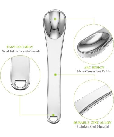 8-Piece Metal Mask Spatula Set for Makeup and Skincare - Silver - Buy Online on GoSupps.com