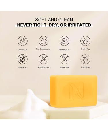 Neutriherbs Turmeric Soap Bar for Face & Body | Brightening Vitamin C for Acne & Uneven Skin Tone - 5.29 oz - Buy Online on GoSupps.com
