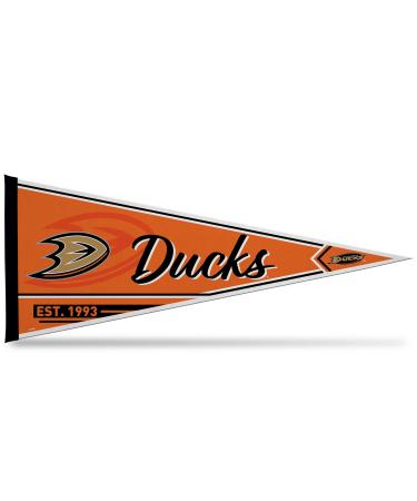 Rico Industries NHL Anaheim Ducks Classic 30.5 x 76.2 cm Soft felt pennant-EZ for hanging-home decoration (play room men's cave bedroom) anaheim ducks