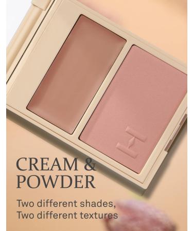 HINCE True Dimension Layering Cheek L001 - Cream & Pressed Powder, Silky Seamless Long Lasting Blush in Muted Beige & Elegant Rose Beige - Buy Online on GoSupps.com