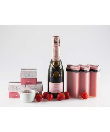 Beauty Image Champagne Strawberry Warm Wax Roll On - Pack of 6 Strawberry-Champagne 6 - Buy Online on GoSupps.com