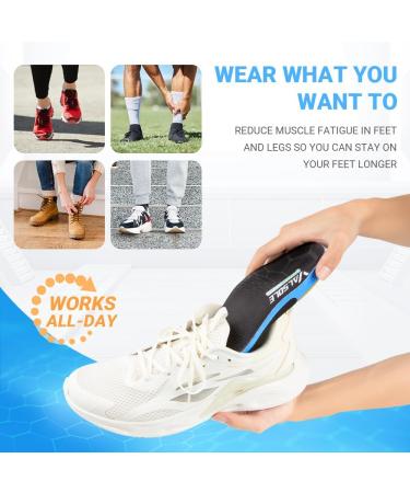 Valsole Plantar Fasciitis Insoles - Men 6-7.5/Women 7-8.5 - 2 Pack  Size S 260mm - Buy Online on GoSupps.com