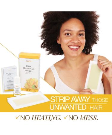 GiGi Body Hair Removal Strips - Pre-Waxed with All-Purpose Honee Formula - Buy Online on GoSupps.com