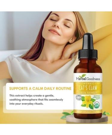 Cat's Claw Extract Joint Support - Herbal Supplement for Joint and Muscle Function Immunity Heart Support - Gluten Free - Superior Absorption - Organic Liquid 1oz - Herbal Goodness (1 bttl) 1 Fl Oz (Pack of 1) - Buy Online on GoSupps.com