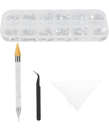 AB Nail Art Rhinestones Create Nail Styles Nail Art Decorations with Tweezer Double Headed Dotting Pen for Women for Mobile Phone Shell for Nail Art - Buy Online on GoSupps.com