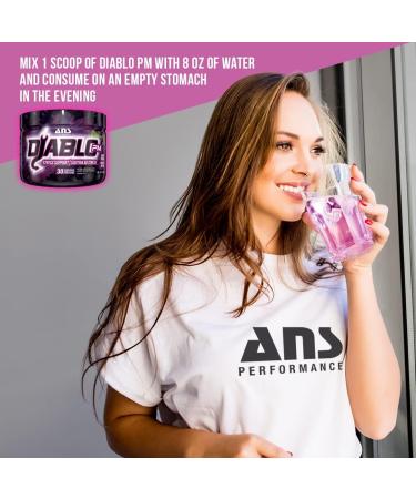 ANS Performance Diablo PM (30 Servings 5.29 oz) - Stress Relief Support - With Added GABA L Theanine L Carnitine Ashawaghanda - Delicious Flavours (Grape Dream) - Buy Online on GoSupps.com