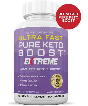 (2 Pack) Ultra Fast Pure Keto Boost Extreme Keto Pills 1675MG New & Improved Formula Contains Apple Cider Vinegar Extra Virgin Olive Oil Powder Green Tea Leaf 120 Capsules - Buy Online on GoSupps.com