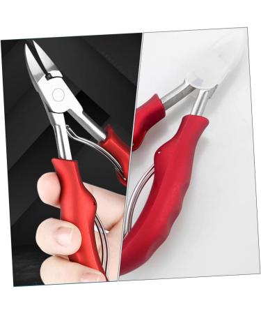 Housoutil 1pc Nail Clippers Cuticle Nippers Scissors Nail Painting Tools Round Nose Pliers Jewelry Making Pliers Fingernail Kit Nails Metal Toe Stainless Steel Manicure Red Fixture - Buy Online on GoSupps.com