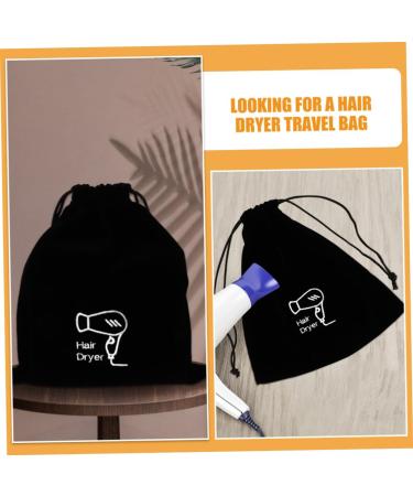Didiseaon 3pcs Flannel Hair Dryer Bag Curling Iron Travel Bag Hair Curler Travel Bag Hair Tool Travel Bag Hair Dryer Travel Pouch Hair Dryer Attachments Storage Hair Dryer Bag for Travel 26.00X23.00X0.50CMx3pcs Blackx3pcs - Buy Online on GoSupps.com