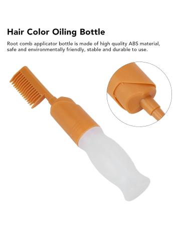 110ml Hair Color Oiling Bottle Root Comb Applicator - Safe & Environmentally Friendly | Squeeze Applicator with Dots for Hair Coloring & Oiling Care - Buy Online on GoSupps.com