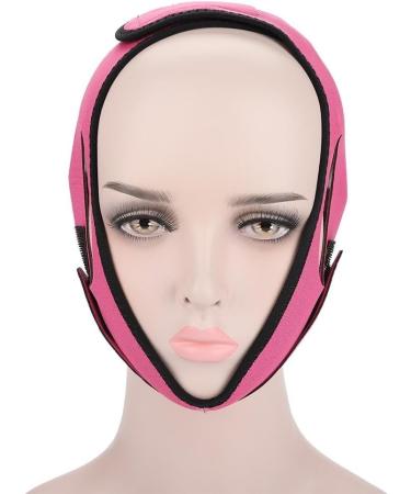 Facial Slimming Strap - Double Chin Removal Bandages for a Slimmer Face (Red Rose) | International Shipping - Buy Online on GoSupps.com