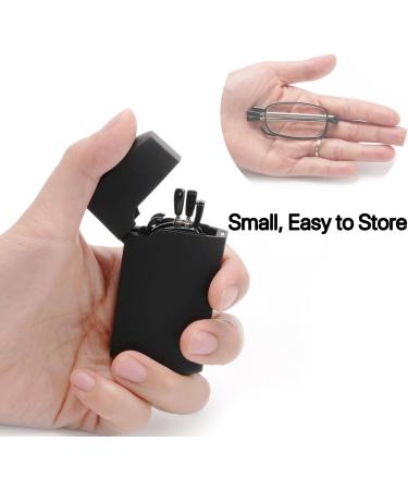 VANANA Folding Reading Glasses - Blue Light Blocking Spring Hinge Pocket Size (2 Pairs) with Hard Cases - International Shipping Available - Buy Online on GoSupps.com
