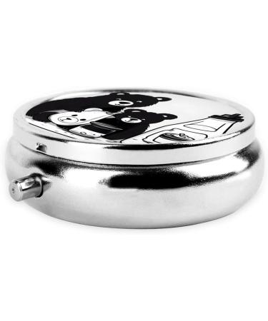 Cute Milk Bottle Bearround Pill Box | 3 Compartment Travel Organizer | Portable Pill Box for International Shipping - Buy Online on GoSupps.com