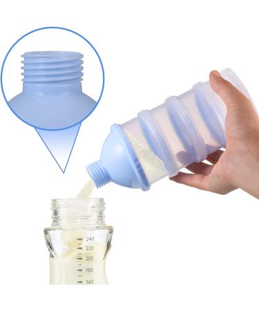Milk Powder Dispenser Pot - BPA Free Formula Container for Travel & Outdoor Activities (Blue) - Buy Online on GoSupps.com