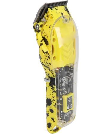 Transparent Electric Hair Clipper - Premium Yellow Hair Trimmer for Salons | International Shipping - Buy Online on GoSupps.com
