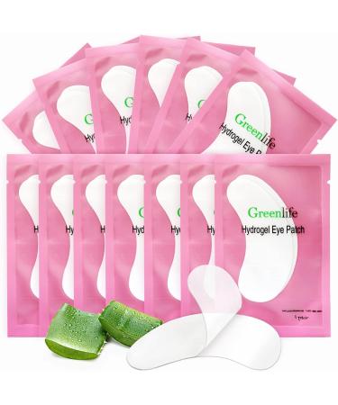 100 Pairs GreenLife 100% Natural Eyelash Extension Under Eye Gel Pads patches kit Collagen Aloe Vera Hydrogel Eye Patches Eyelash Extension Supplies Tools, Lash Extension Supplies, lash tech supplies 100 Pair (Pack of 1)