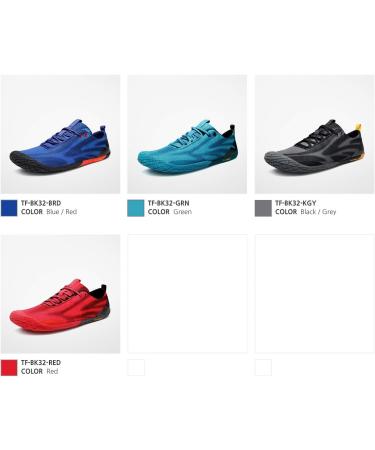 TSLA Men's Trail Running Shoes - Lightweight Athletic Zero Drop Barefoot Shoes - Non Slip Outdoor Walking Minimalist Shoes - Black & Grey 9.5 - Buy Online on GoSupps.com