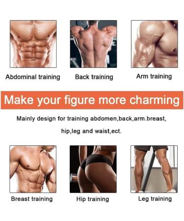 Abs Stimulator Muscle Toner Training Device with Gel Pads - Portable Fitness Equipment for Men and Women - Gray - Buy Online on GoSupps.com