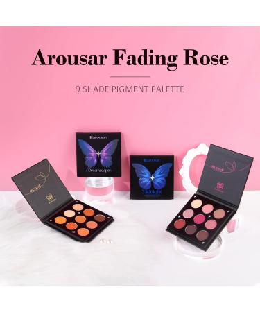 Arousar Eyeshadow Palette Matte Shimmer Glitter Pink Eye Makeup Palette Highly Bold Pigmented Pressed Powder Palette Natural Velvet texture Fading Rose 03.fading Rose - Buy Online on GoSupps.com