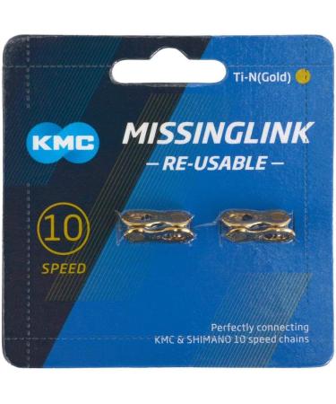 KMC Missing Link 10-Speed Silver/Gold (New Blue Packing) - Reusable 5.88mm - SILVER - Buy Online on GoSupps.com