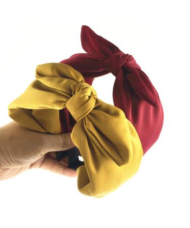 ValianhAgen Women's Wide Edge Bow Headband - Stylish Black Hair Accessory | Shop Internationally - Buy Online on GoSupps.com