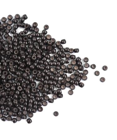 500pcs/lot 3.0mm Silicone Nano Rings Hair Extension Nano Beads Silicone Lined Nano Rings Micro Rings Beads Links for Hair Extensions (Dark Brown) 500pcs/lot Dark Brown