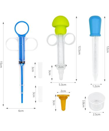 3 Pieces Pet Medicine Feeder Soft Tip Feeding Syringe Dispenser Tool with Measuring Cup for Pets Dogs Cats Feeder - Buy Online on GoSupps.com