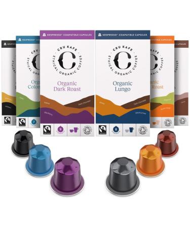 CRU Kafe Nespresso Compatible Coffee Pod Discovery Pack (60 Capsules) Mixed Discovery Gift Set 1 count (Pack of 60)