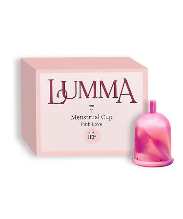 Lumma |Flexible menstrual cups made of medical silicone reusable menstrual cup female care leakage -proof comfortable and very soft (HB pink love) 1 piece (1 Pack) pink love - Buy Online on GoSupps.com