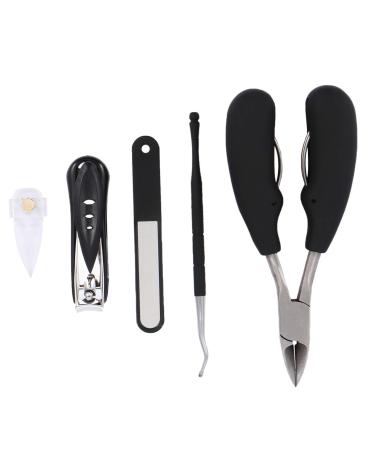 minkissy 1 Nail Trimming Set Nail Clippers Nail Trimming kit Manicure Tool Women s Suits Pedicure Tools Mens Manicure kit toenail Finger Pliers fingernail Clipper Armor 13X7.8cm Black