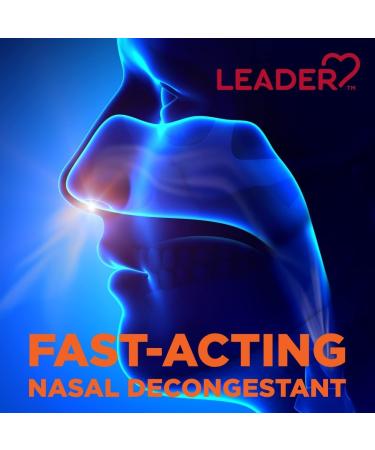 Leader Extra Strength Sinus Relief 1oz x 4 Bottles - Fast Acting Formula - Buy Online on GoSupps.com