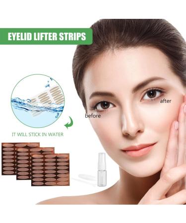 Eyelid Tape 288pcs: Invisible Lift Strips for Droopy & Hooded Eyes | Self-Adhesive, Breathable & Waterproof | Includes Tweezers & Fork XL - Buy Online on GoSupps.com