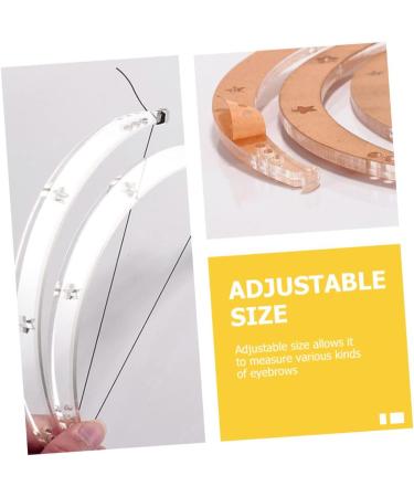 FOMIYES 4 sets Bow Tool Eyebrow Kit Shaper Shape Measuring Level Auxiliary Ruler Mapping Marker Line - Buy Online on GoSupps.com